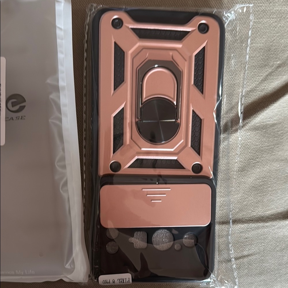 Google pixel 8 Rose Gold and Black Phone Case